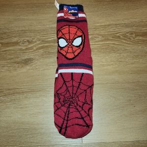 Spider Man Slipper Socks Men's Size 6 1/2 - 12 New